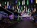 Adecorty Christmas Lights Outdoor Tree Cascading Icicle Lights 12 inch 8 Tubes Shooting Star Waterfall Meteor Shower Falling Rain Lights for Holiday Decorations Wedding Party New Year (Multi Color)