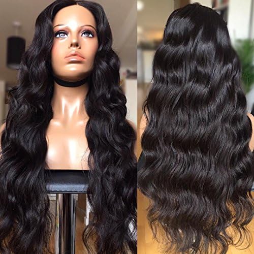 CY Wigs Body Wave Natural Color Full Lace Wigs Brazilian Virgin Hair Lace Front Wigs Human Hair Wigs For Black Women (16 inch, Full Lace Wigs)