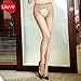 lifevv Womens 3 Pairs Sheer Stocking Top Garter Belt Thigh Stocking Pantyhose (Grey+Purple+Coffee)