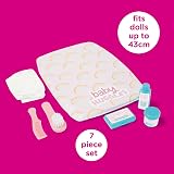 Casdon Casdon Baby Huggles Changing Mat Set Dolls 46cm Nappy Brush Talc view 2