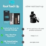 Hair Genetics Root Touch Up Dark Brown Concealer for Grey Roots Eyebrows view 7