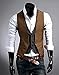 ideal4dress Casual Slim Fit Skinny Dress Vest Waistcoat