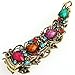 FACILLA Multicolor Rectangle Metal Banana Rhinestone Hair Clip Barrette Clamp 4.22