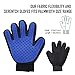 NHILES Pet Grooming Glove, Dog Hair Remover, Cat Grooming Deshedding Glove Brush, Detangle, Gentle and Efficient Massage Tool for Dog/Cat/Horse, Pet Combs One Pair