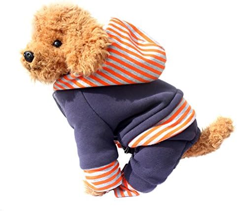 Uniquorn 2016 New Fall And Winter Dog Clothing Thicker Warm Fashion Handsome Pet Cap Striped Sweater