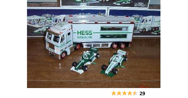 hess toy truck and racecars 2003