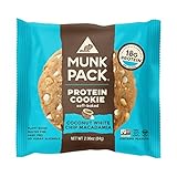 Munk Pack - Coconut White Chip Macadamia - Protein Cookie - 6 Pack - 18g Protein, Vegan, Gluten-Free, Soft Baked - 2.96oz