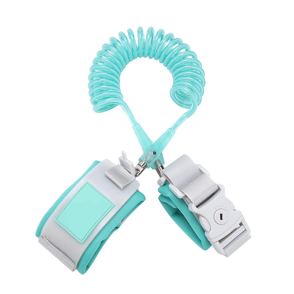 2m Baby Anti Lost Safety Wrist Link Harness Strap Rope Backpack Leash Walking Hand Belt Band Wristband for Toddlers Kids(Green)