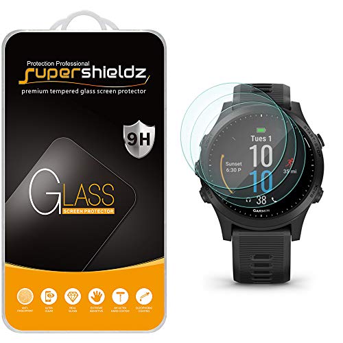 (3 Pack) Supershieldz Designed for Garmin Forerunner 945 Tempered Glass