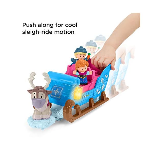 Little-People-GGV30-Fisher-Price-Disney-Frozen-Kristoffs-Sleigh-Figure-and-Vehicle-Set-Multi-Colour Little People GGV30 Fisher-Price Disney Frozen Kristoff's Sleigh, Figure and Vehicle Set, Multi-Colour