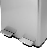 BLACK+DECKER Double Recycling Kitchen Bin 60cm Soft Close Lid 40L Grey view 4