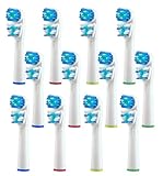Generic Replacement Toothbrush Heads for Braun Oral-B Dual Clean SB-417A, 12-Pack