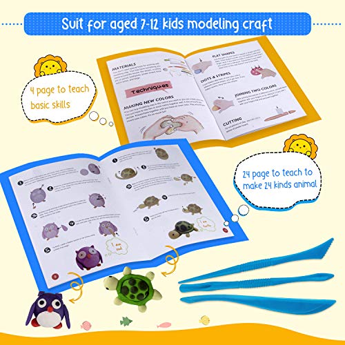 image for JoyCat Clay Kits for Kids Aged 4-12,32 Pack Modeling Clay Kits,12 Colo