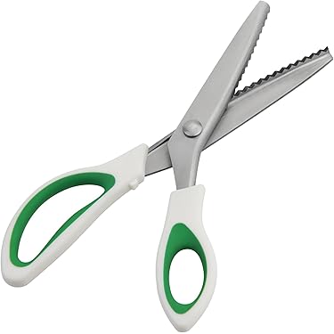 Tijeras De Picar Gingher 7.5 Pulgadas - Zigzag Para Costura, Acero Inoxidable, Para Zurdos O Diestros