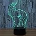 Cirkooh Unicorn 3D Optical Illusion Lamp 7 Colors Change Remote Control and Touch Button LED Night Light Perfect Gifts Toys for Children Kids