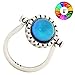 Mojo Antique Sterling Silver Plated Spinner Ring Round Stone Color Change Mood Rings MJ-RS035 (9)