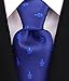 Fleur De Lis Ties for Men - Woven Necktie - Navy Blue