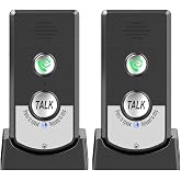 Irishom 2 Pack Intercoms Wireless for Home Voice Bidirectional Caller Home Ultra Long Distance Portable Wireless Voice Interphone Elderly Caller Room to Room Communication