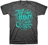 Trust In The Lord T-Shirt (Large), Charcoal Hthr