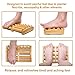 Dual Wooden Foot Massager Roller - Relieve Relieves Plantar Fasciitis, Heel Spur, Heel & Foot Feet Arch Pain & Aches - Stress Relief - Acupressure/Reflexology Tool - Gift Idea