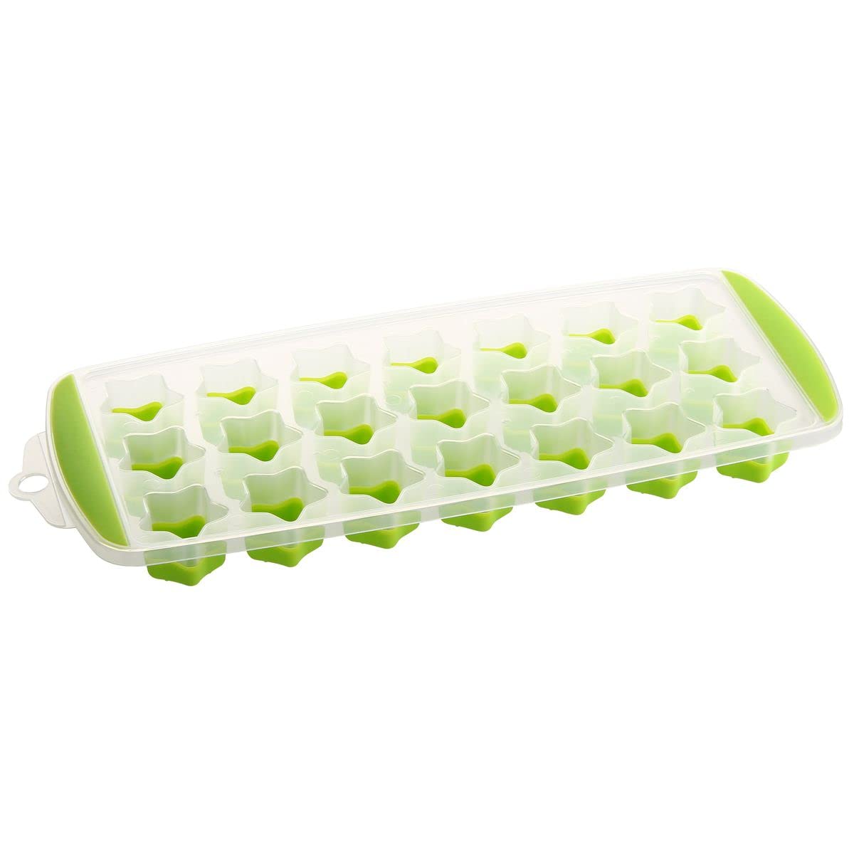 FACKELMANN 47099 Ice Cube Tray with Silicone Base Green