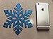 2Pack White and Blue Glitter Snowflake Banner Winter Wonderland Banner Decorations Snowflake Garland Decorations for Christmas Winter Wonderland Baby Shower Birthday Decorations