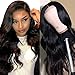 Baluiki 4x4 Lace Closure Wigs HD Transparent Body Wave Lace Front Wigs 9A Human Hair with Baby Hair 180% Density Body Wave Wigs for Black Women Natural Color (26inch. body wave)