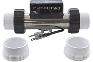 HYDRO QUIP Hydro-Quip Pure Heat 2in in-Line Compact 1.5kW Whirlpool Bath Heater PH301-15UV