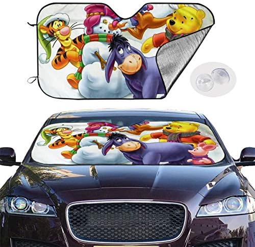 くまのプーさんと仲間たちの壁紙7 車用 サンシェード 車 フロント 遮光 断熱 簡単取り付け 丈夫で長持ち 自動車内部の老化防止 フロントガラス用 B087ysj6kb 1 050円