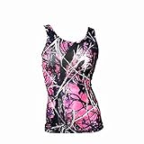 Muddy Girl Purple Pink Moonshine Camo Tank Top Sleeveless Shirt
