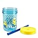 Despicable Me Minion Mason Jar Cup with Screw-on Lid and Straw