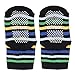 ShoppeWatch 12 Pairs Baby Toddler Socks with Grips Anti-Slip Non-Skid Bottoms For Kids Infant Babies Boys 2T and 3T Walkers BBSK41B
