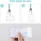 Vicloon Victorini Crystal Transparent Card Holder with Lanyard Light Blue view 4