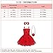 MYRISAM Girls Ladybug Costume Tutu Dress Kids Halloween Carnival Cosplay Fancy Dress Up Outfits w/Eye Mask Yo-Yo Bag 5-6T