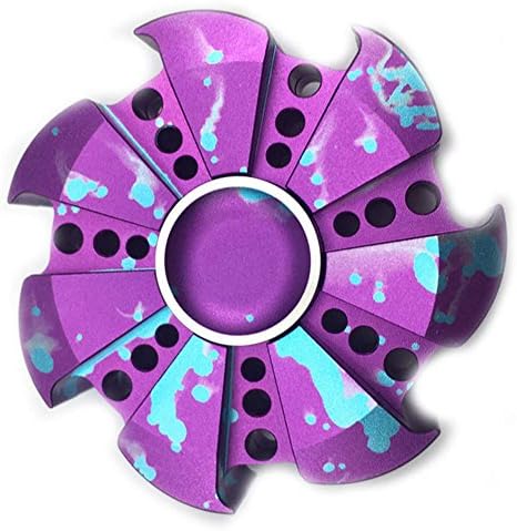 Kkang Pure metalworn Fidget Hand Spinner - fidget work Ultra Fast Bearings - Finger Toy, Great Gift (Purple)
