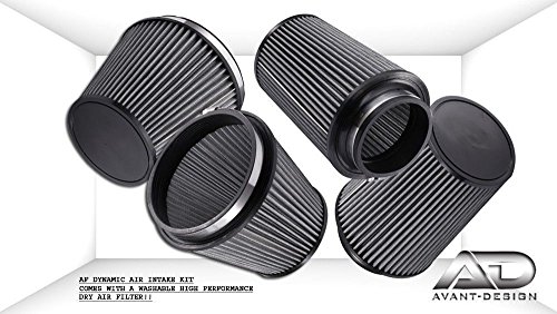 AF Dynamic Black Air Filter Intake Kit 2014-2018 for Dodge Ram 2500 3500 Pickup HEMI 6.4L 6.4 V8