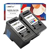 CSSTAR Remanufactured Ink Cartridge Replacement for Canon PG-240XL CL-241XL (Black & Color, 2-Pack)