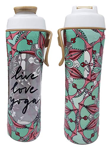 50-Strong-BPA-Free-Gym-Water-Bottle-with-Ice-Guard-Flip-Top-Cap-Carry-Loop-Cute-Designer-Prints-Perfect-for-Men-Women-Sports-Workout-24-oz-Made-in-USA