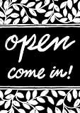 Toland Home Garden 1012404 Chalkboard Open 28 x 40 Inch Decorative, House Flag (28" x 40"),
