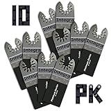 10 Bi-metal Oscillating Multitool Quick Release Saw Blade Fit Fein Multimaster Porter Cable Black and Decker Genesis Bosch Dremel Craftsman Nextec Ridgid Ryobi Makita Milwaukee Dewalt Rockwell Chicago