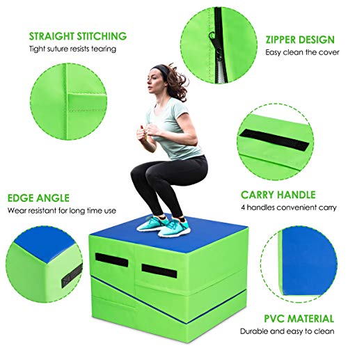 image for Giantex Incline Gymnastics Mat Wedge Folding and Non-Folding Gymnastic