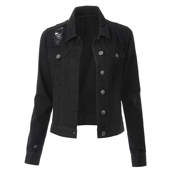 short sleeve white denim jacket plus size