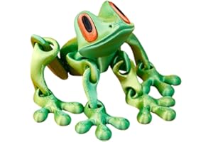 Articulated 3D Printed Magnet Frog Toy Realistic Jumping Frog Fridge Magnet with Articulated Joints Funny Magnetic Attraction