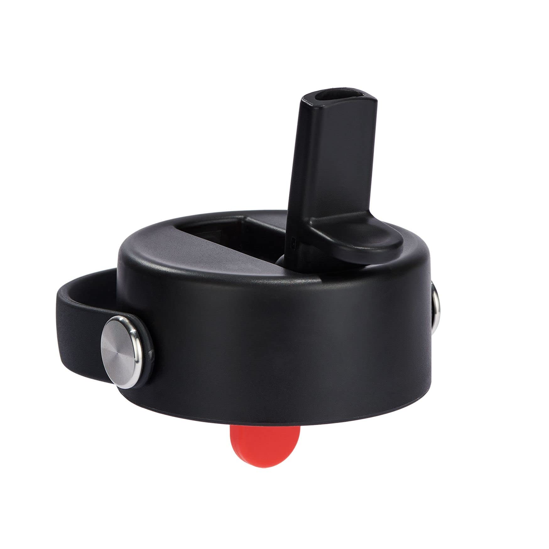 Hydro Flask - Flex Straw Cap for Wide Mouth - Leakproof - Honeycomb Insulated Cap with Flex Strap for Easy Carrying - Dishwasher Safe - Black