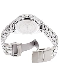 Armitron 20 4664 Reloj de pulsera multifunción de acero inoxidable para hombre