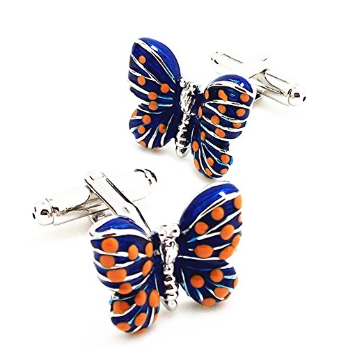 Badmen Butterfly Cufflinks in Enamel