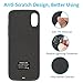 iPhone X Battery Case, 5000mAh Vproof Portable Charger Charging Case Rechargeable External Battery Pack Protective Cover for Apple iPhone x, iPhone 10(5.8 Inch) (Black)