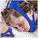 SleepWell Pro Adjustable Stop Snoring Chin Strap (Blue)