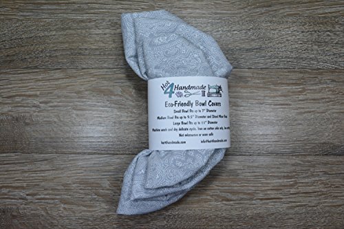 Eco-Friendly // Reusable // Bowl Covers // Set of 3 // Simply Grey