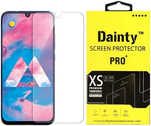 Dainty Tempered Glass Screen Guard Gorilla Protector for Samsung Galaxy A70, Samsung Galaxy A70s (Transparent) Full Screen Coverage (except edges) with Easy Installation Kit (Pack of 1)